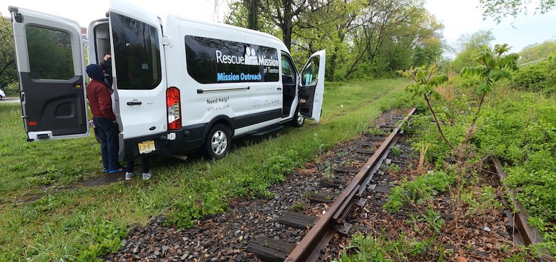 For individuals, living in hidden tents off the railroad tracks near Perry Street, Chalia and Jose represent what is often the only lifeline to a better life, whenever they are ready to move towards that.